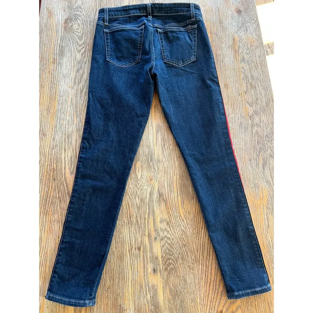 Joe’s Jeans Skinny Ankle Jeans with Side Stripe | Dark Wash | W28 - Picture 3 of 6